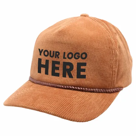Pit Bull PB314 Five Panel Corduroy Unstructured Rope Hat - Custom Hats Now