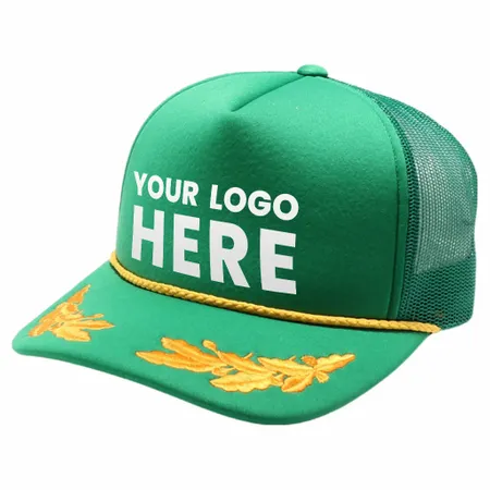 Pitbull Cambridge PB321 5 Panel Sponge Bay Leaf Hat Pitbull Cambridge PB321 5 Panel Sponge Bay Leaf Hat - Custom Hats Now