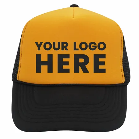 Nissun Cap 5-Panel Foam Trucker Hat, Split Colors - SCC - Custom Hats Now