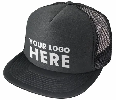 Nissun Cap 5 Panel Foam Trucker Hat Flat Bill - 5FBC - Custom Hats Now