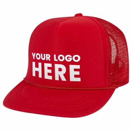 Otto 68-216 Youth Kids 5-Panel High Crown Foam Trucker Hat, Mesh Back Otto 68-216 Youth Kids 5-Panel High Crown Foam Trucker Hat, Mesh Back - Custom Hats Now