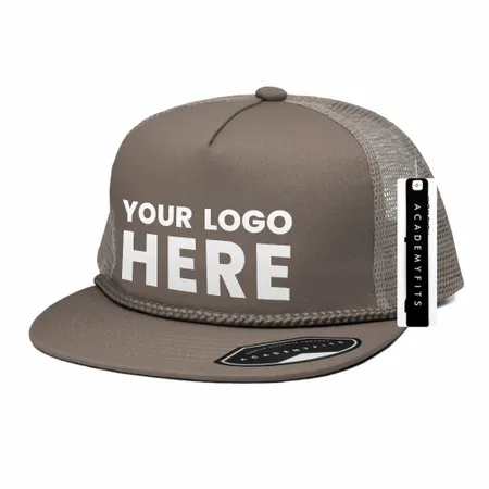Academy Fits 2071G Rope Trucker Snapback Hat - Custom Hats Now