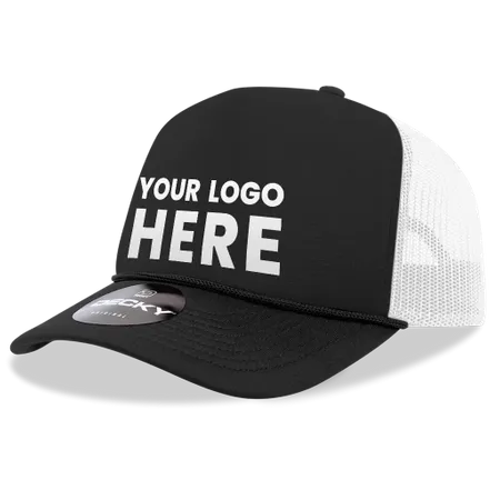 Decky 212 5 Panel High Profile Foam Trucker Hat, 3-Tone Colors Decky 212 5 Panel High Profile Foam Trucker Hat, 3-Tone Colors - Custom Hats Now