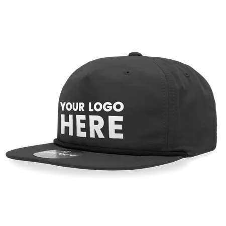 Decky 6032 - Classic Rope Cap, 5 Panel Flat Bill Hat, Snapback - Custom Hats Now