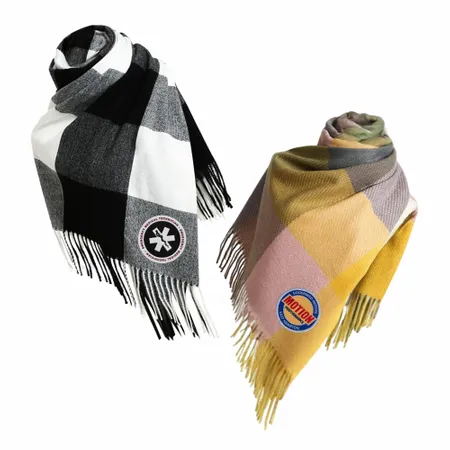 Plush Polyester Scarves - Custom Hats Now