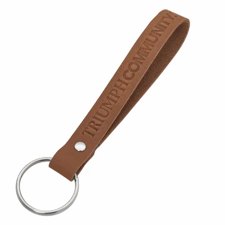 Leather Keychain Leather Keychain - Custom Hats Now