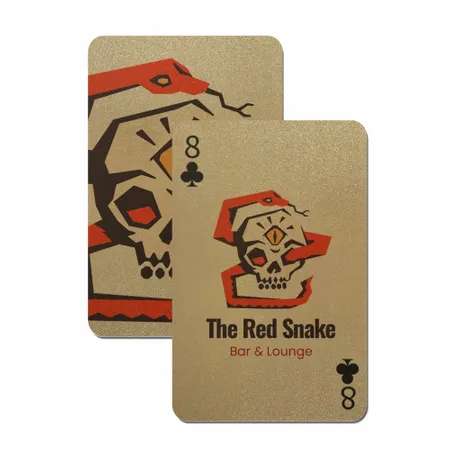 Gold Glitter Playing Cards - Custom Hats Now