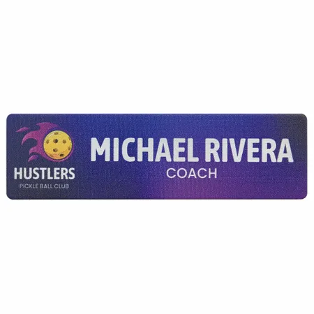 UV Printed Name Badges UV Printed Name Badges - Custom Hats Now