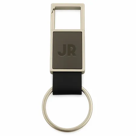 Square Caribiner Metal Keychain - Custom Hats Now