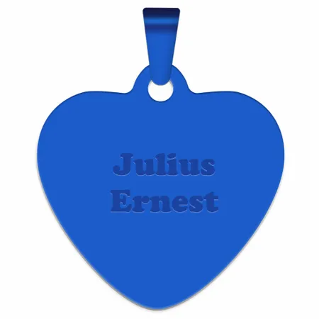 Full Color Heart Metal Keychain - Custom Hats Now