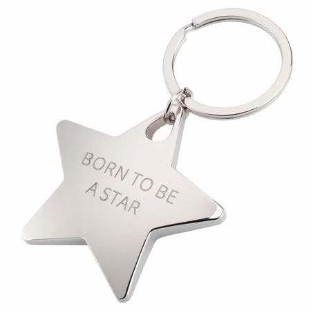 Dazzling Star Metal Keychain - Custom Hats Now