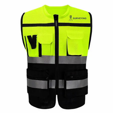 Heavy-Duty, Two-Tone Safety Vests - Custom Hats Now