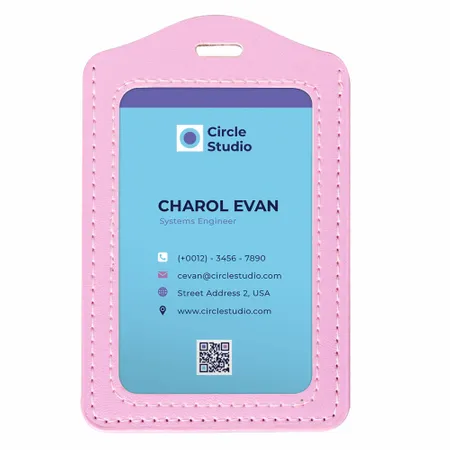 Custom PU Badge Holders - Custom Hats Now