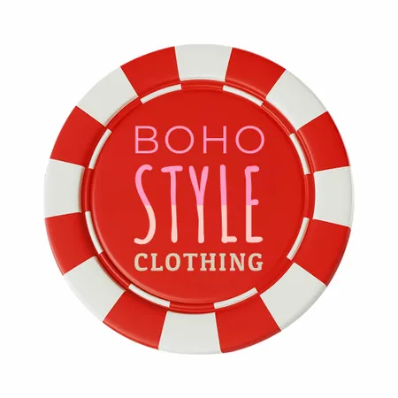 8 Stripe Custom Poker Chips - Inlay - Custom Hats Now