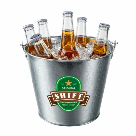 Tinplate Beer Buckets & Opener Combo - Custom Hats Now