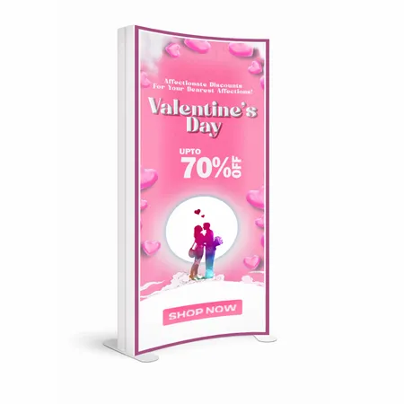 SEG Curved Lit Display - Custom Hats Now