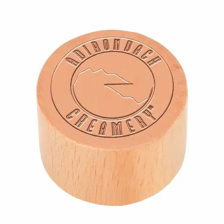 Round Wood Rubber Stamps - Custom Hats Now