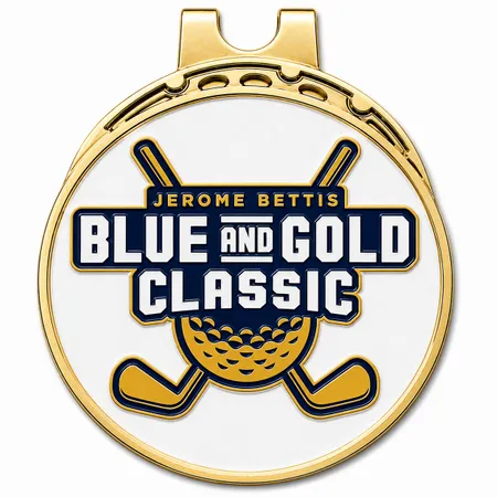 Hard Enamel Golf Ball Marker with Hat Clips - Custom Hats Now