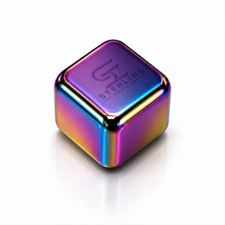 Rainbow Stainless Steel Ice Cubes - Custom Hats Now