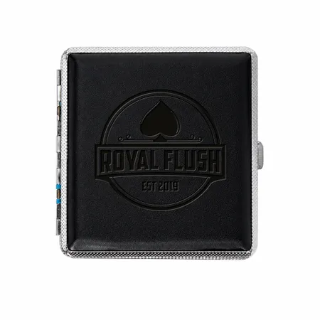 Leather Grain Metal Cigarette Cases - Custom Hats Now