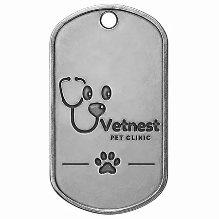 3D Metal Dog Tags - Custom Hats Now