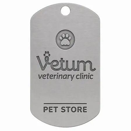 Die Struck Metal Dog Tags - Custom Hats Now