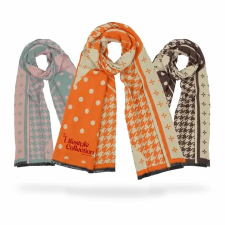 Cozy Cotton Polyester Scarves - Custom Hats Now