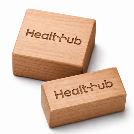 Rectangle Wood Rubber Stamps - Custom Hats Now