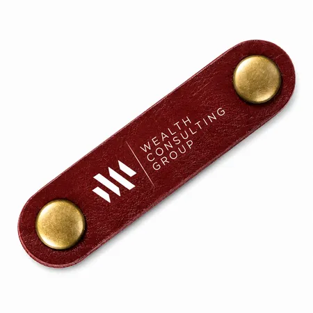 Leather Cable Tie Winders - Custom Hats Now