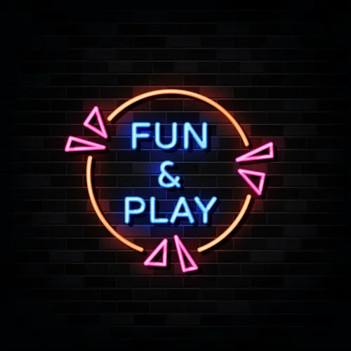 Fun & Play Neon Sign - Custom Hats Now