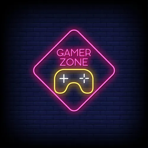 Gamer Zone Neon Sign - Custom Hats Now