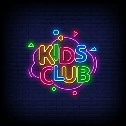 Kids Club Neon Sign - Custom Hats Now