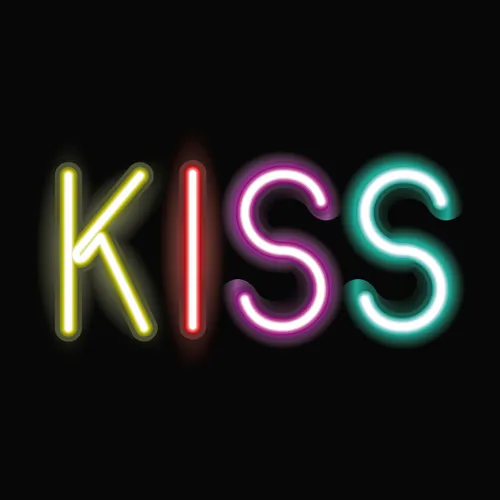 Kiss Neon Sign - Custom Hats Now