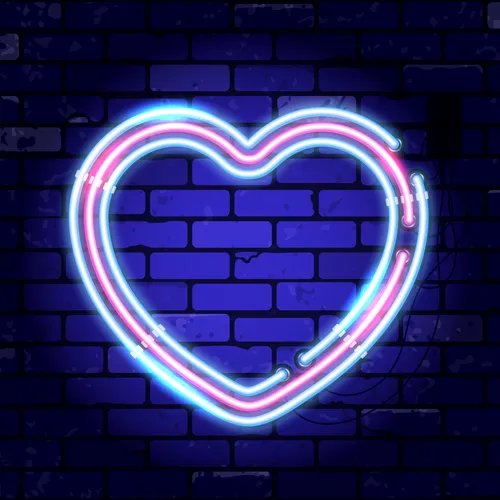 Heart Neon Sign - Custom Hats Now