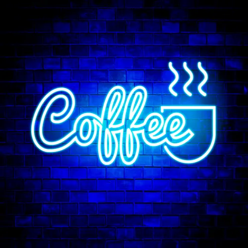Coffee Neon Sign - Custom Hats Now