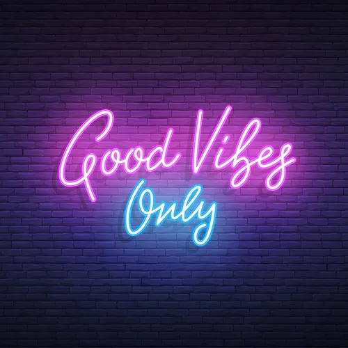Good Vibes Only Neon Sign - Custom Hats Now