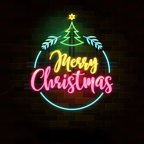 Christmas Neon Sign - Custom Hats Now