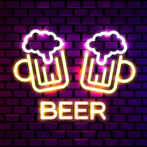 Beer Bar Neon Sign - Custom Hats Now