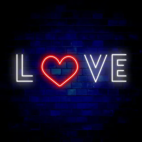 Love Heart Neon Sign - Custom Hats Now