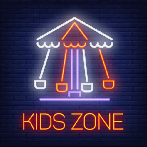 Fun Kids Zone Neon Sign - Custom Hats Now