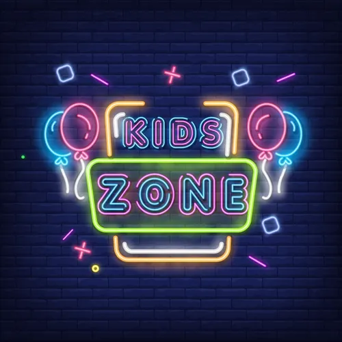 Funky Kids Zone Neon Sign - Custom Hats Now