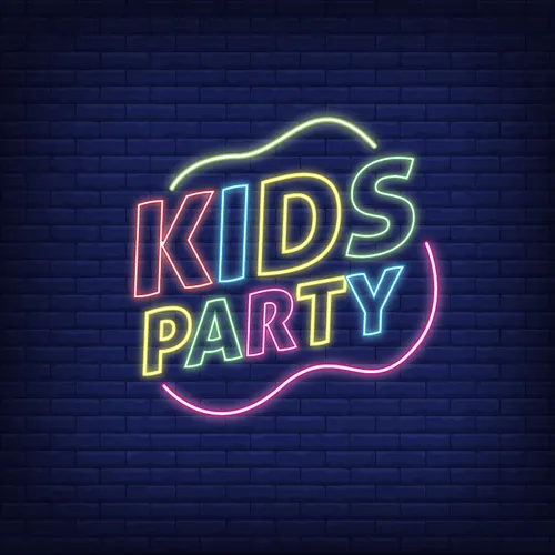Kids Party Neon Sign - Custom Hats Now