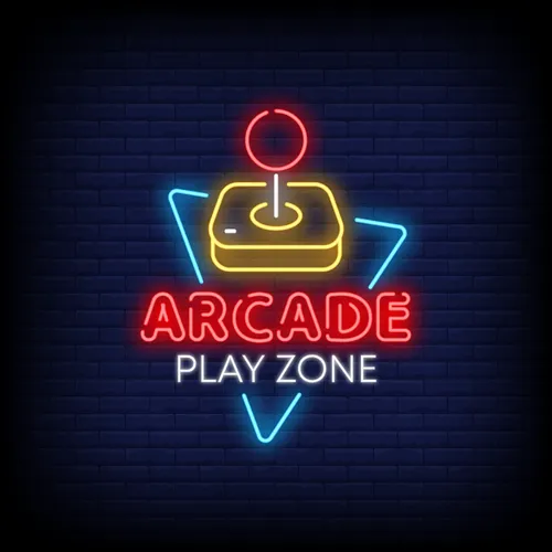Arcade Play Zone Neon Sign - Custom Hats Now