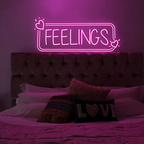 Feelings Neon Sign - Custom Hats Now