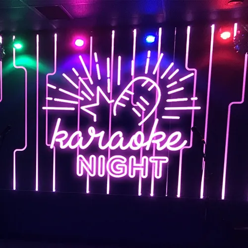 Karaoke Night Neon Sign - Custom Hats Now