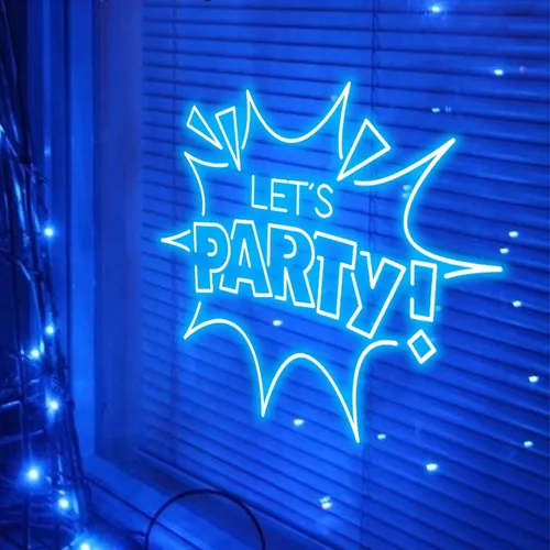 Let’s Party Neon Sign - Custom Hats Now
