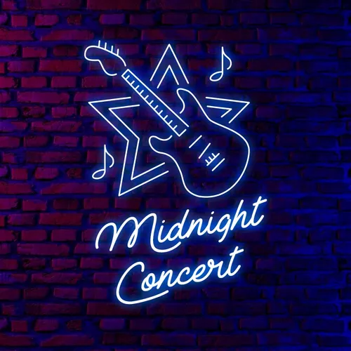 Midnight Concert Neon Sign - Custom Hats Now
