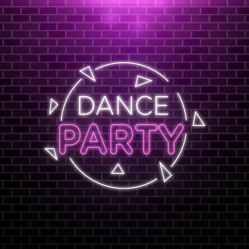 Dance Party Neon Sign - Custom Hats Now