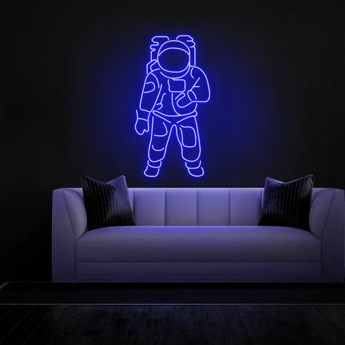 Astronaut Neon Sign - Custom Hats Now
