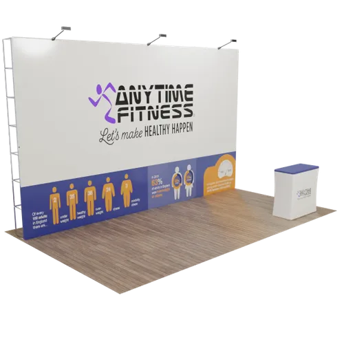 Custom Pop Up Trade Show Display 20' x 10' - Custom Hats Now